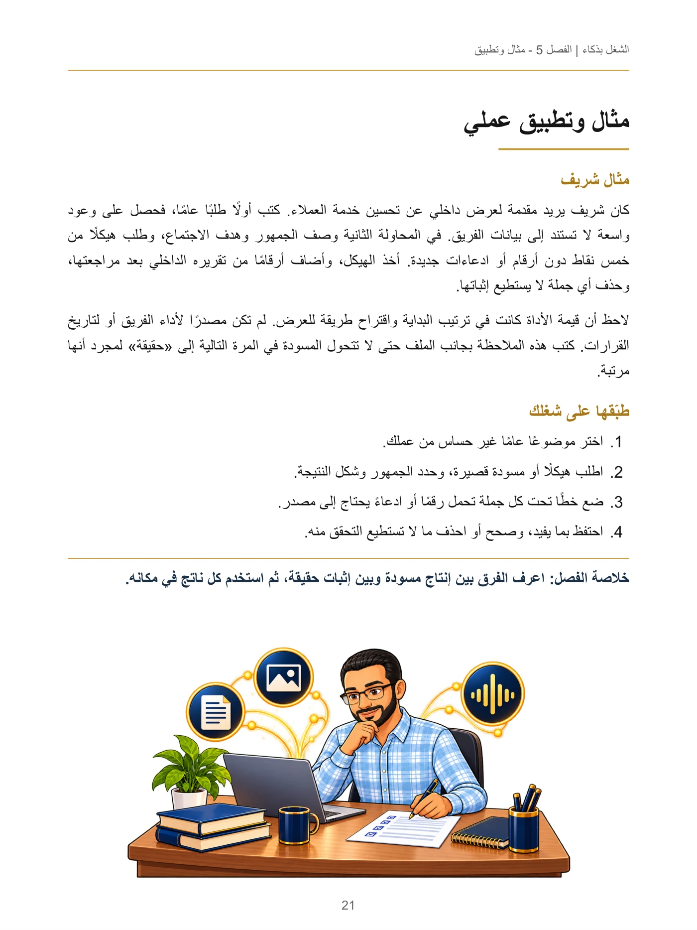 الشغل بذكاء
